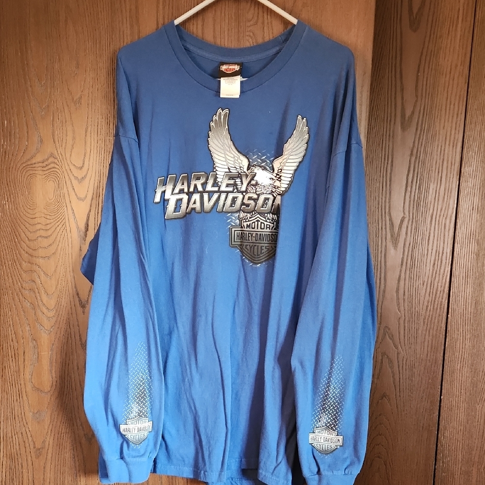 Harley-Davidson Blue Graphic Long Sleeve